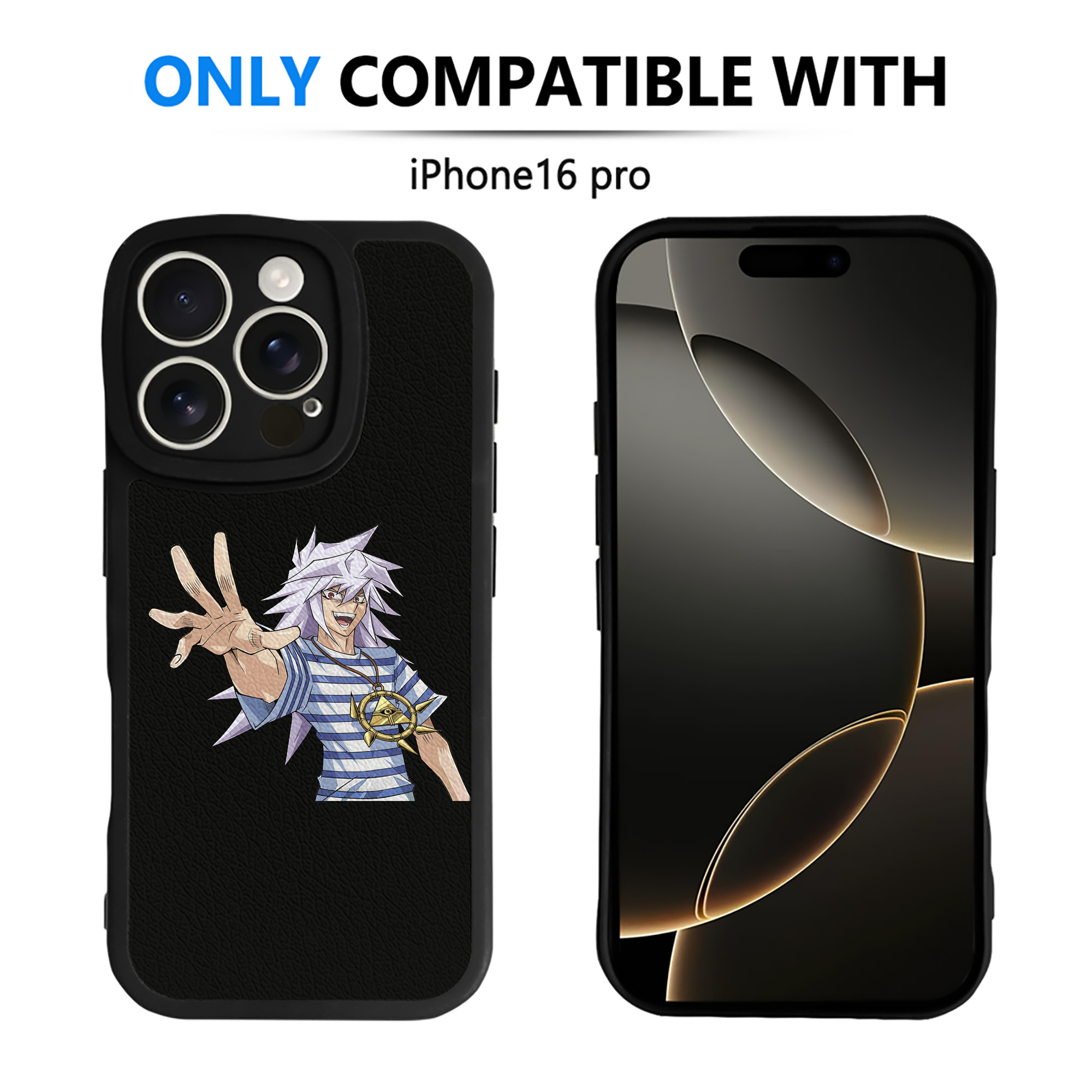 遊☆戯☆王 Yu-Gi-Oh! 【iPhone 16シリーズ対応】シリコンスマホケース（レザー調） 材質：シリコン